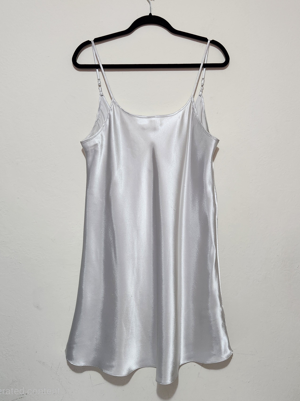 Delicate Treasures Liquid Metallic Cyber-Fairy Y2K Archive Bed-To-Street Chemise